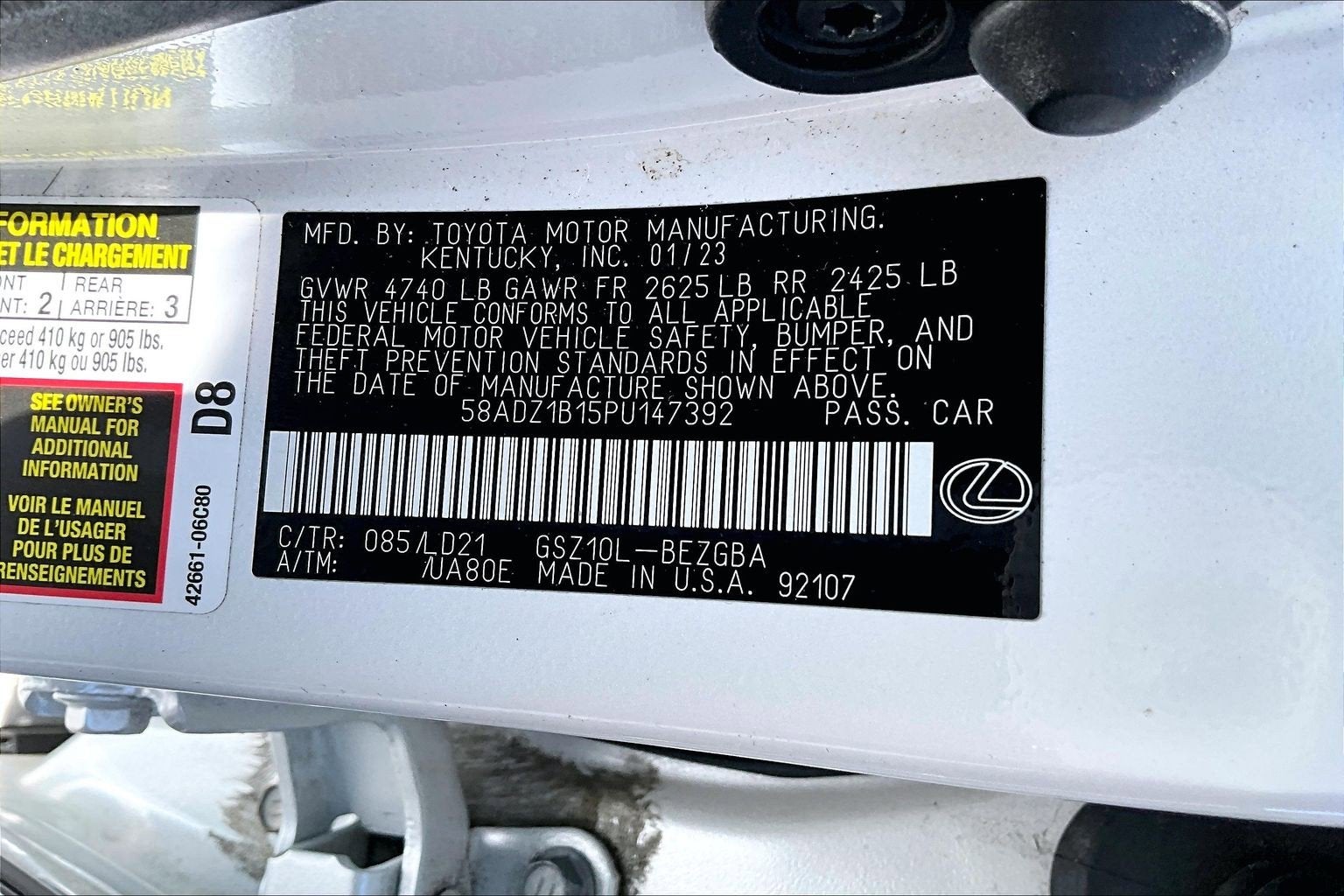 2023 Lexus ES ES 350