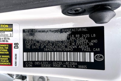 2022 Lexus ES ES 350