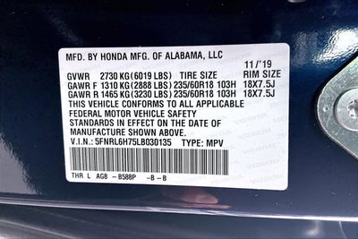 2020 Honda Odyssey Base