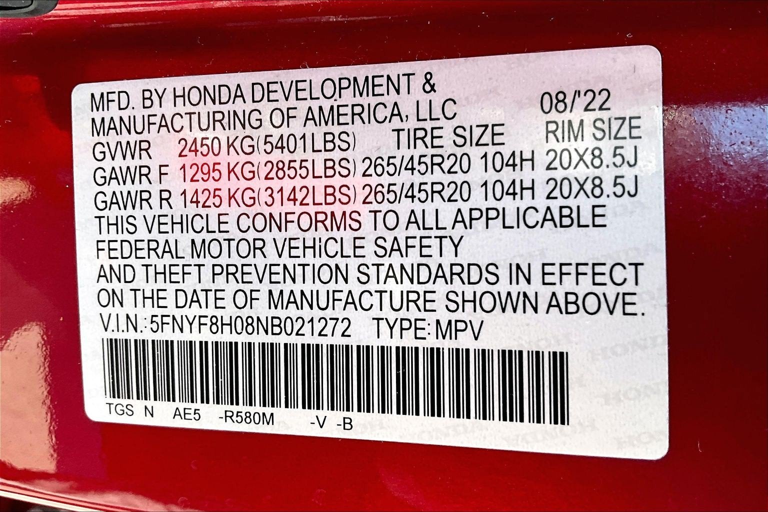 2022 Honda Passport Elite