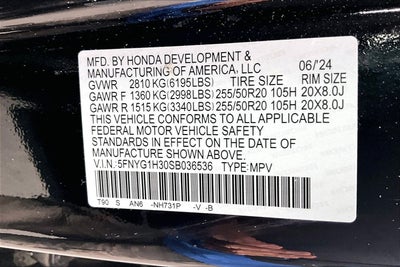 2025 Honda Pilot Sport