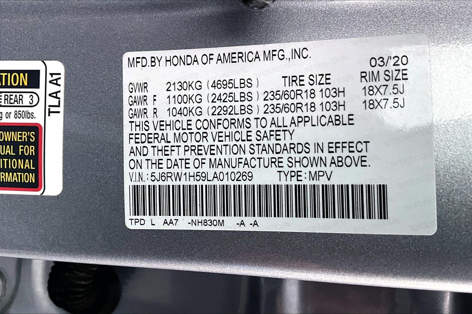 2020 Honda CR-V EX