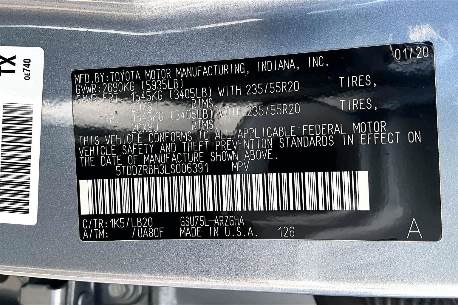 2020 Toyota Highlander Limited