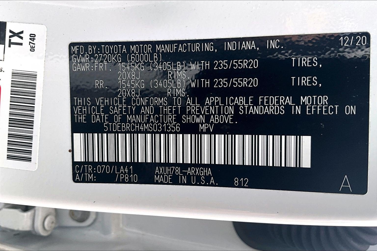 2021 Toyota Highlander Hybrid Platinum