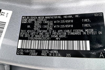 2022 Toyota Highlander XLE