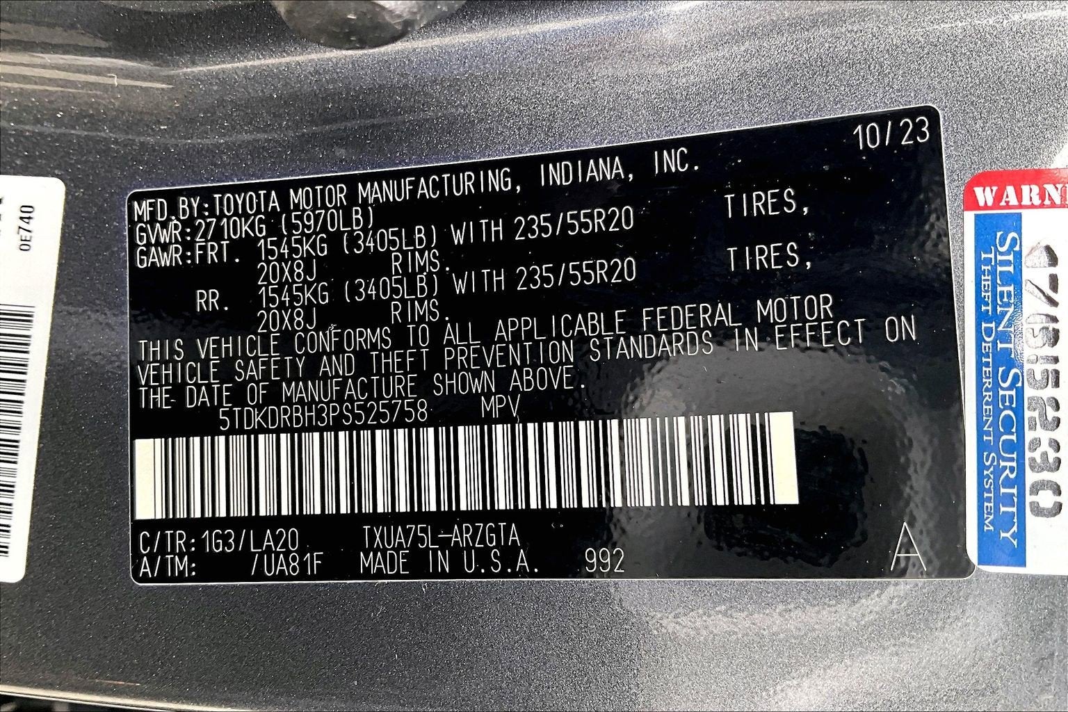 2023 Toyota Highlander Platinum