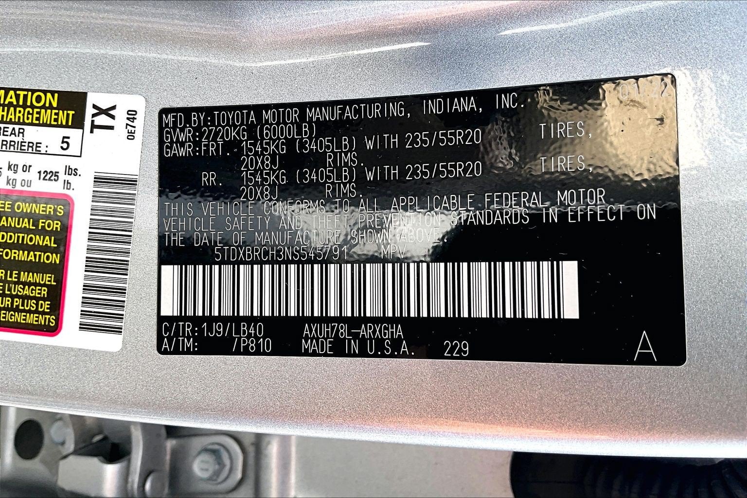 2022 Toyota Highlander Hybrid Limited