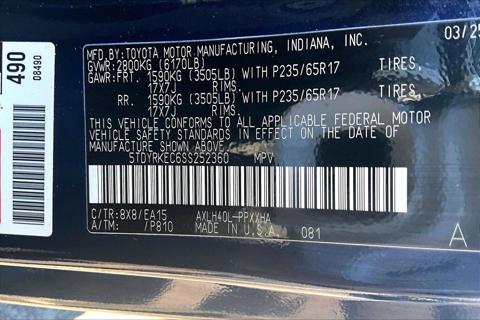 2025 Toyota Sienna XLE