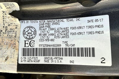 2017 Toyota Tacoma TRD Sport