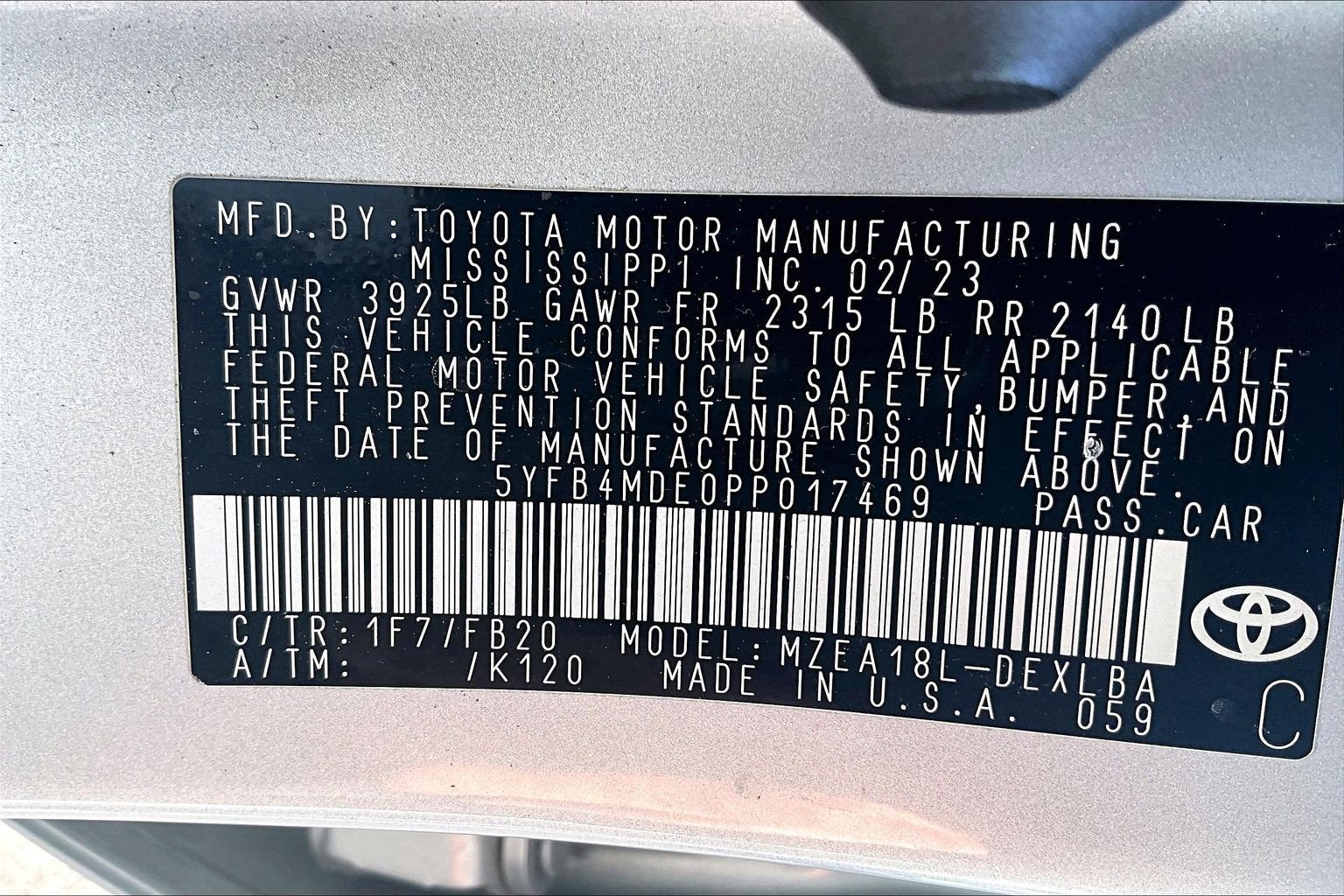 2023 Toyota Corolla LE