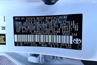 2023 Toyota Corolla LE