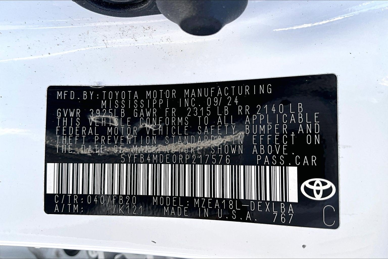 2024 Toyota Corolla LE