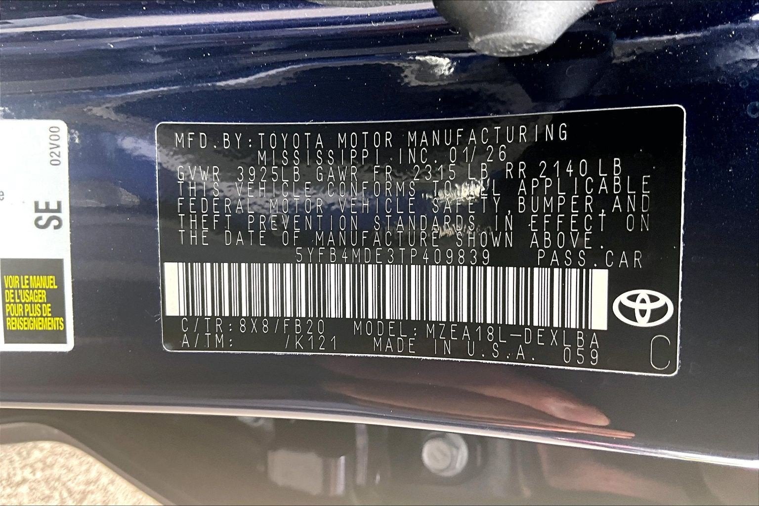 2026 Toyota Corolla LE