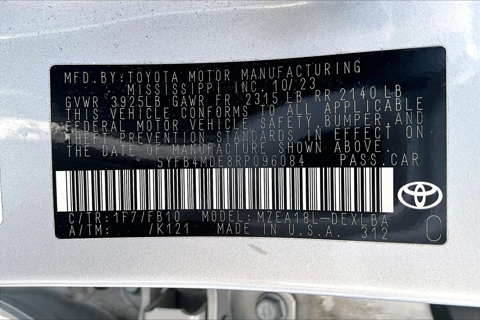 2024 Toyota Corolla LE