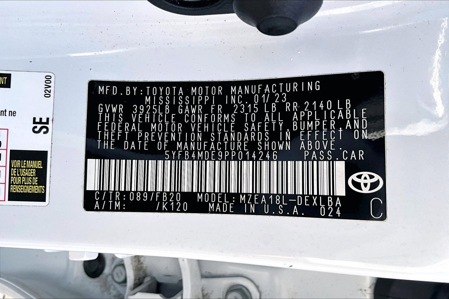 2023 Toyota Corolla LE
