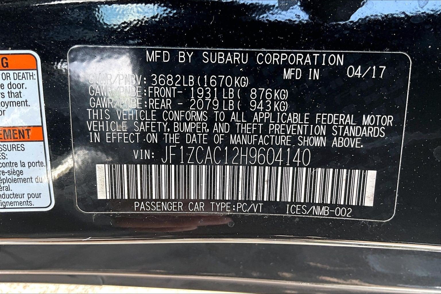 2017 Subaru BRZ Limited