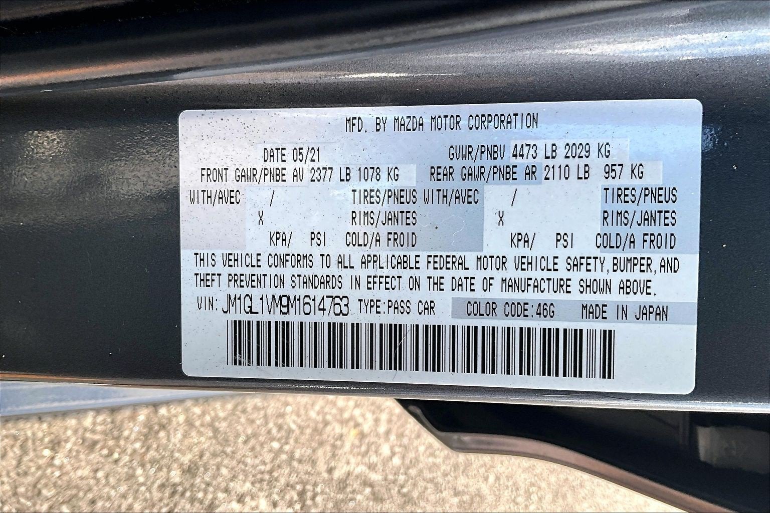 2021 Mazda Mazda6 Touring