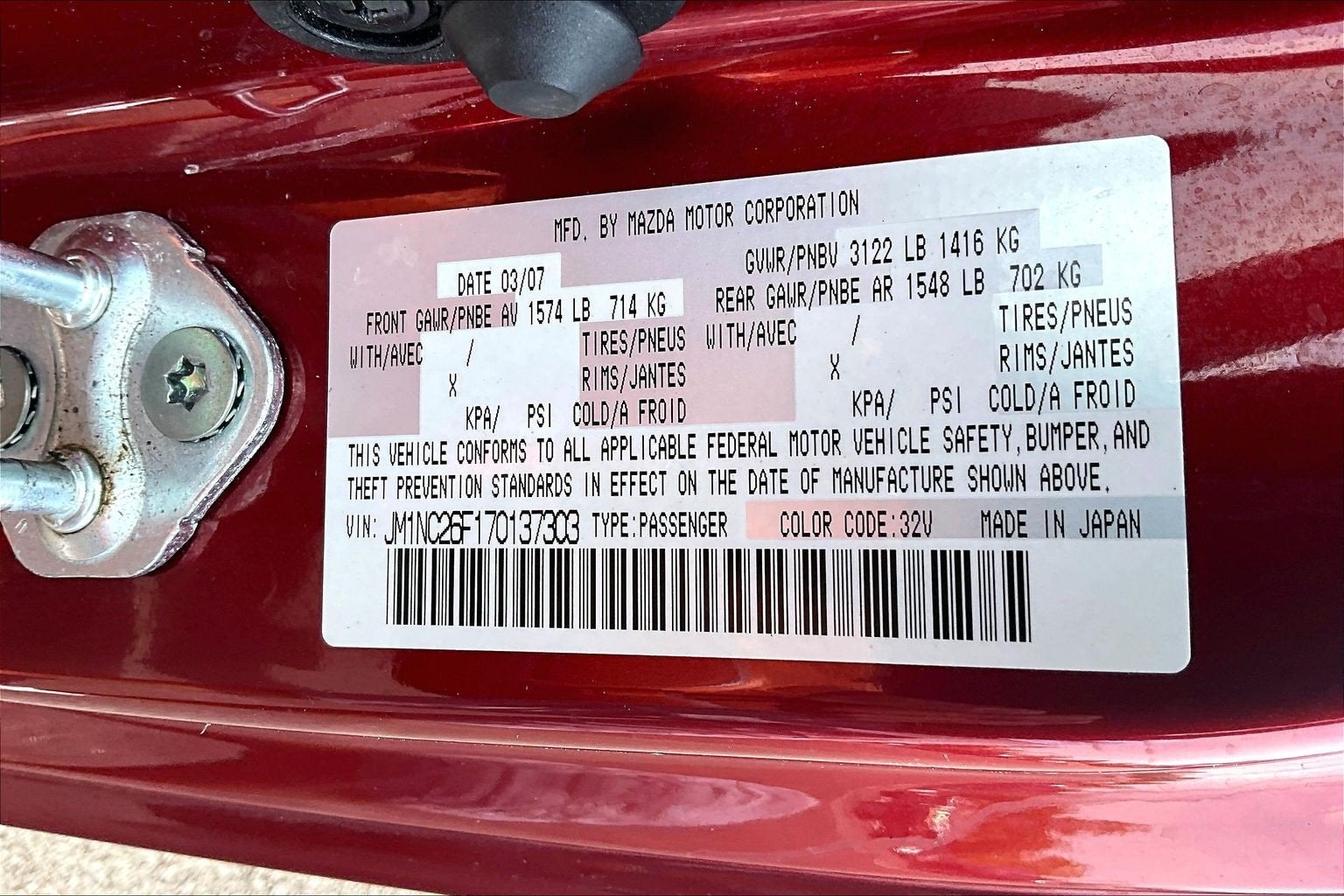 2007 Mazda Mazda MX-5 Miata Grand Touring