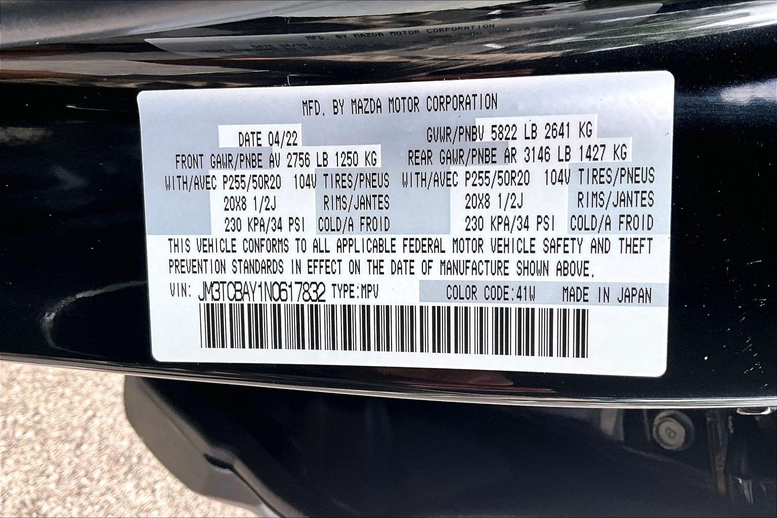 2022 Mazda Mazda CX-9 Touring Plus