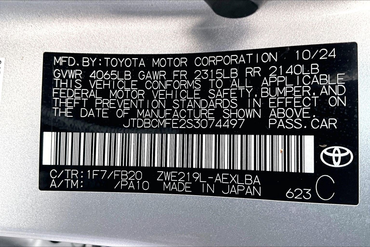 2025 Toyota Corolla Hybrid LE