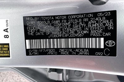 2023 Toyota Corolla Hybrid LE