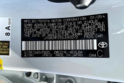 2025 Toyota Corolla Hybrid LE