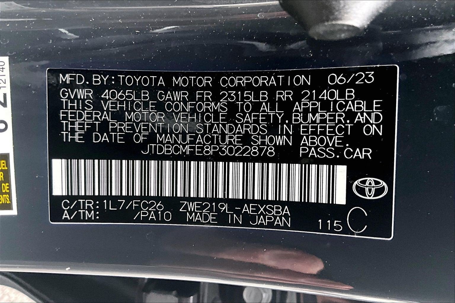 2023 Toyota Corolla Hybrid SE