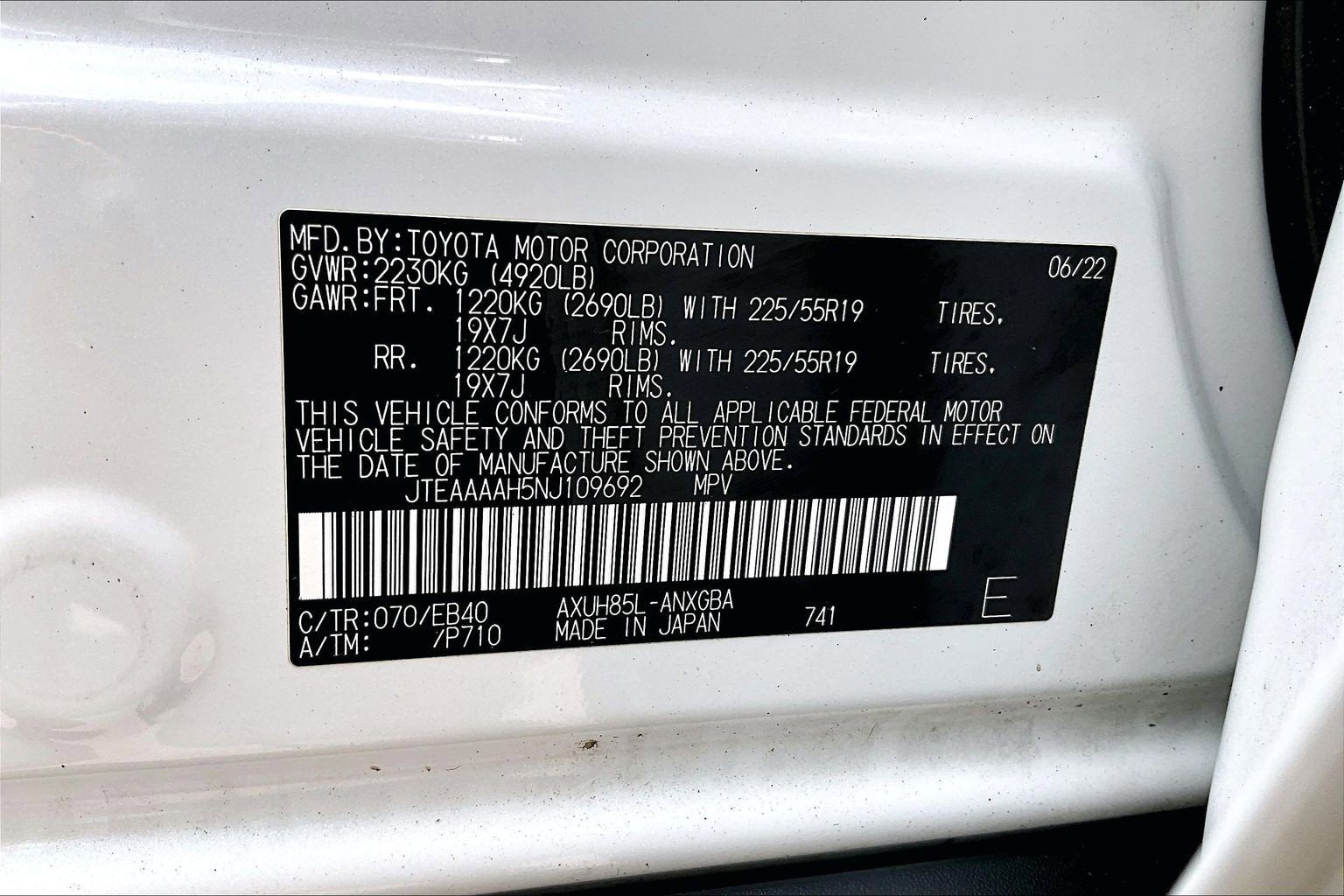 2022 Toyota Venza XLE