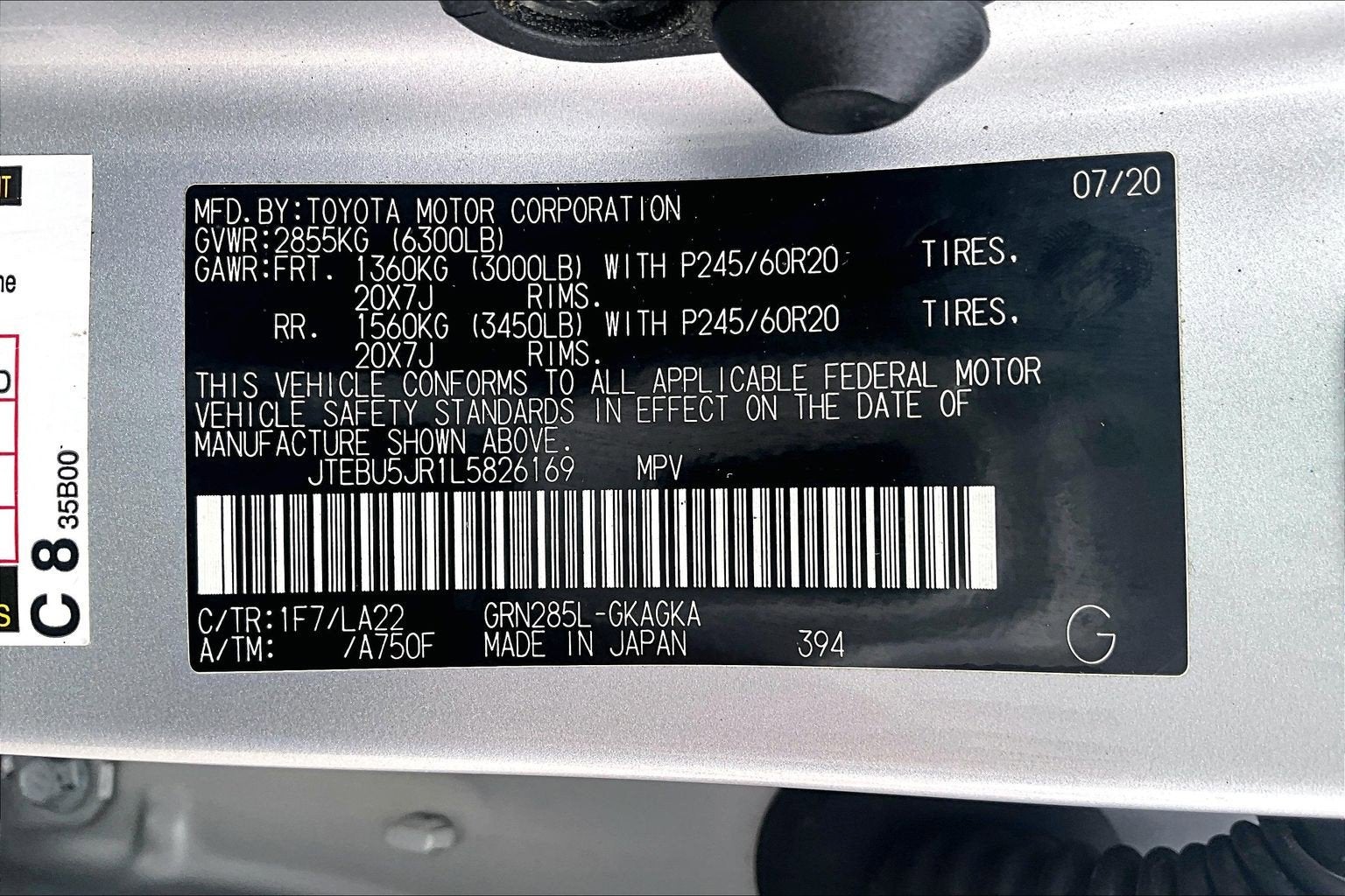 2020 Toyota 4Runner Limited