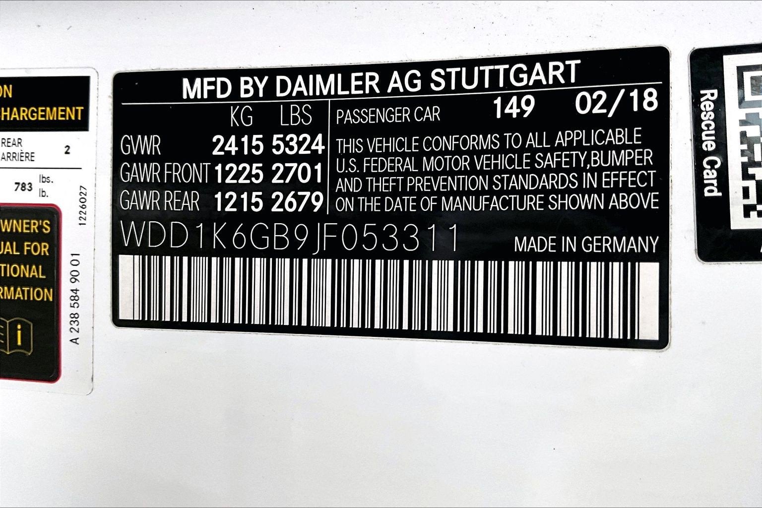 2018 Mercedes-Benz E-Class E 400