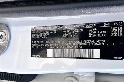 2022 Volvo XC60 Recharge Plug-In Hybrid Inscription Expression
