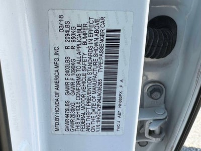 2018 Honda Accord Touring 2.0T