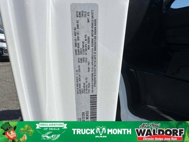 2024 RAM ProMaster 2500 Cargo Van Tradesman High Roof 159' WB w/Pass Seat