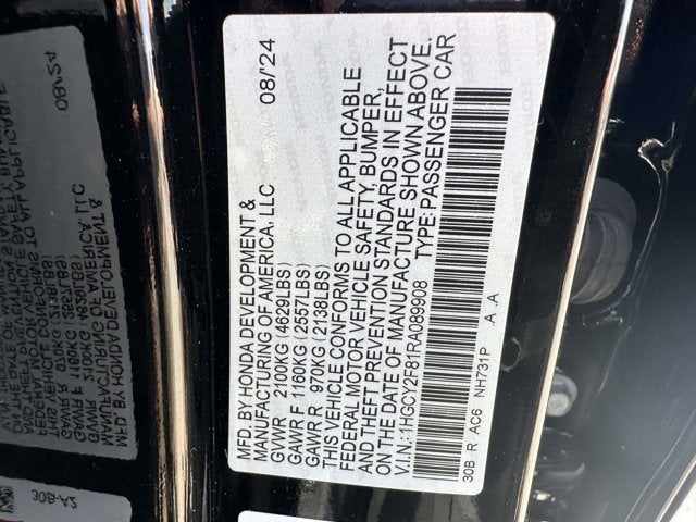 2024 Honda Accord Hybrid Touring