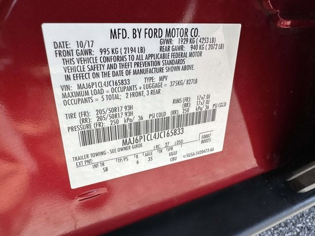 2018 Ford EcoSport SES