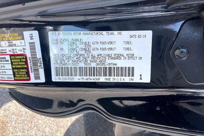 2018 Toyota TACOMA TRD SPORT TRD Sport