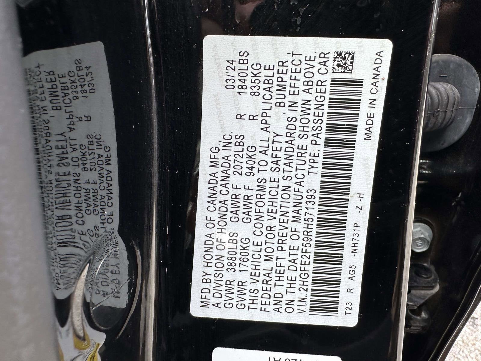 2024 Honda Civic Sedan Sport