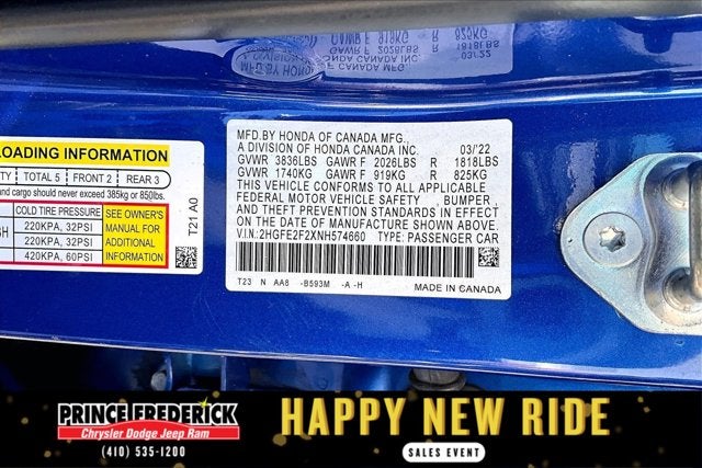 2022 Honda Civic Sedan LX