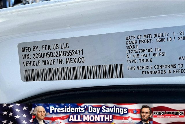 2021 RAM 2500 Big Horn