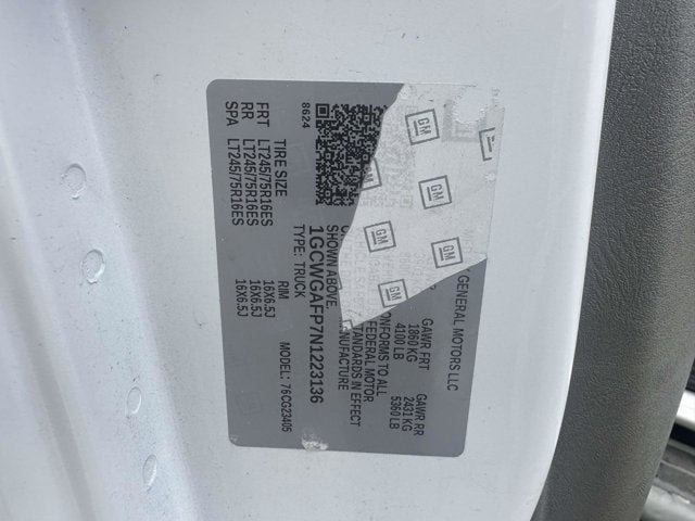 2022 Chevrolet Express Cargo Van Base