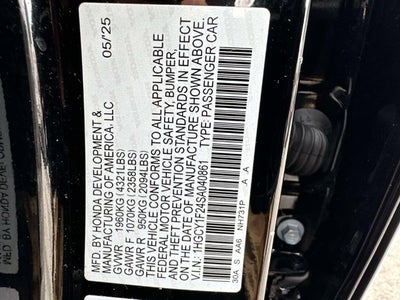 2025 Honda Accord Sedan LX