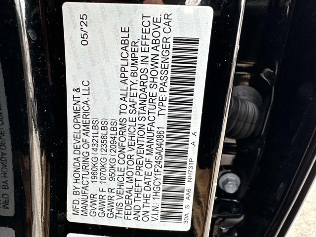 2025 Honda Accord Sedan LX