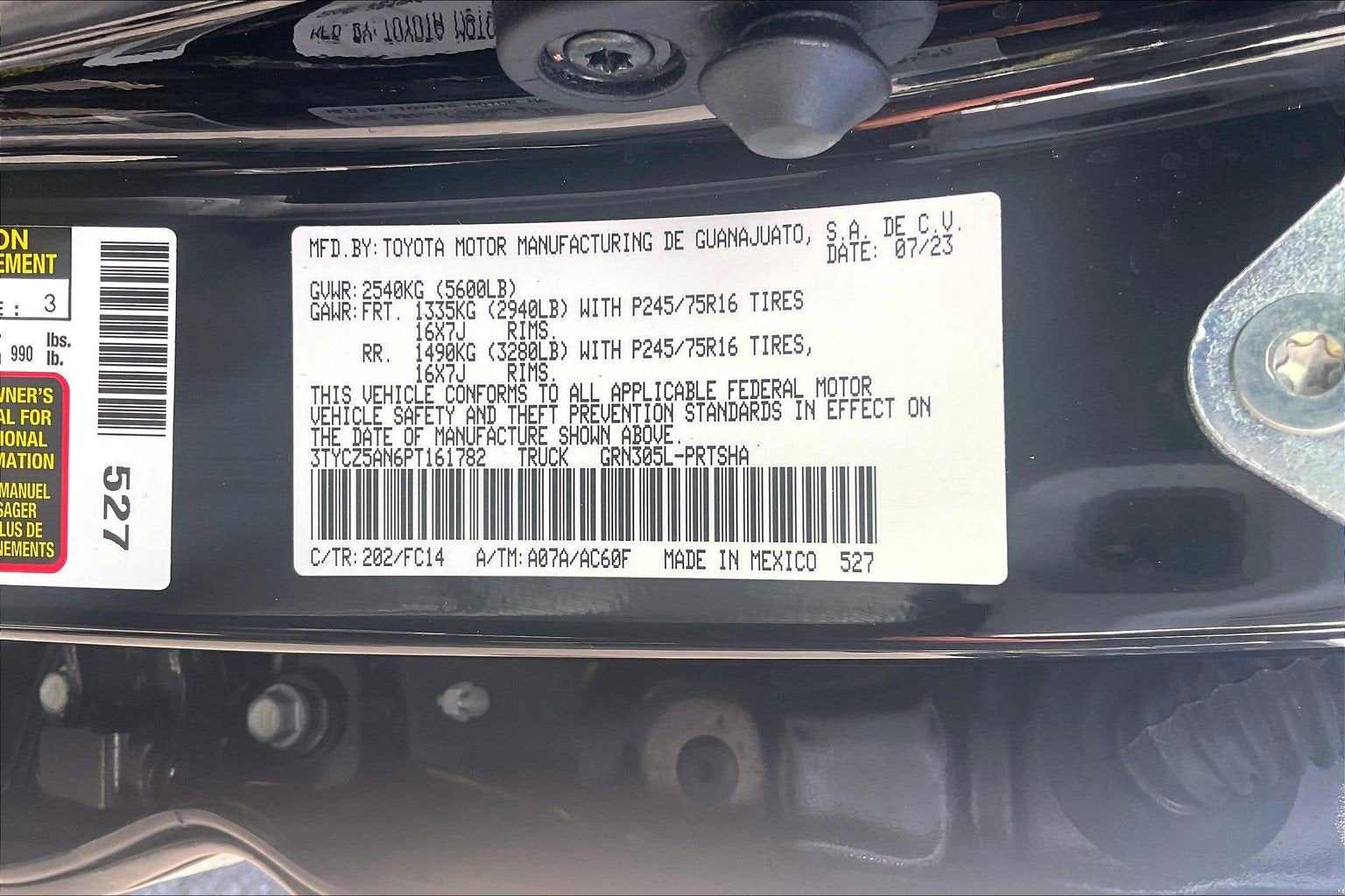 2023 Toyota Tacoma 4WD SR5