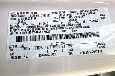 2018 Ford F-150 LARIAT