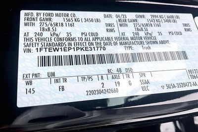 2023 Ford F-150 XLT SPORT PANO ROOF