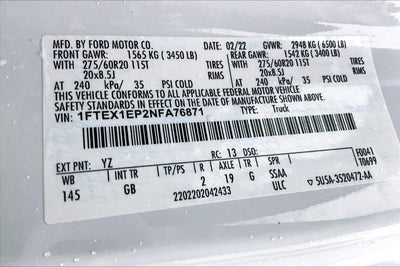 2022 Ford F-150 XL STX CUSTOM TRUCK