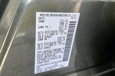 2020 Nissan Pathfinder S