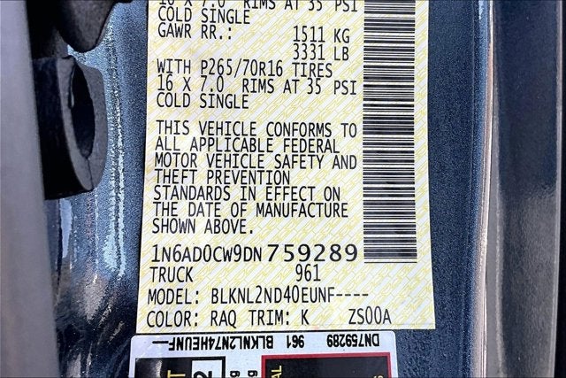 2013 Nissan Frontier SV