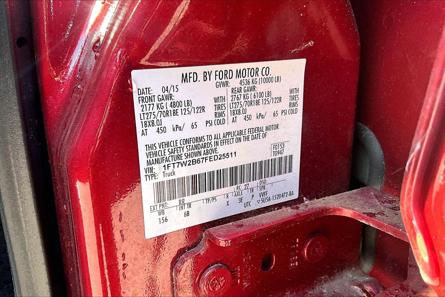 2015 Ford F-250 LARIAT