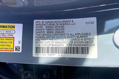 2022 Honda Accord Sport 2.0T